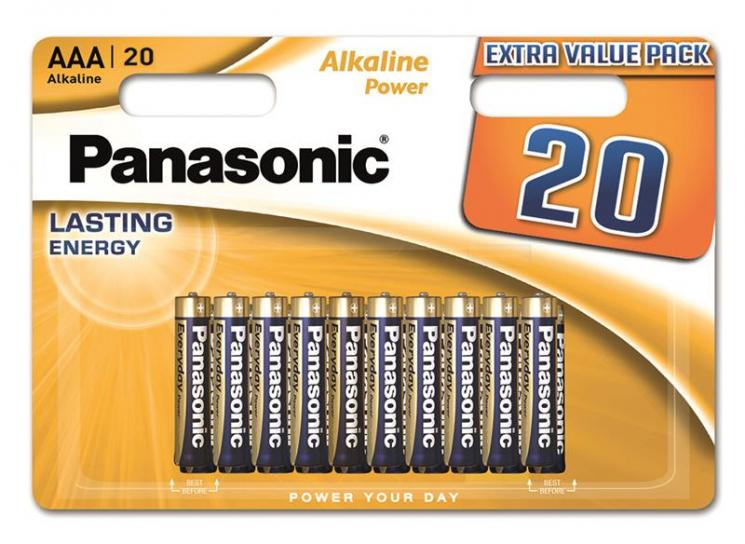 Батарейки Panasonic Alkaline Power AAA 20 шт. (ERC-LR03REB/20BW)