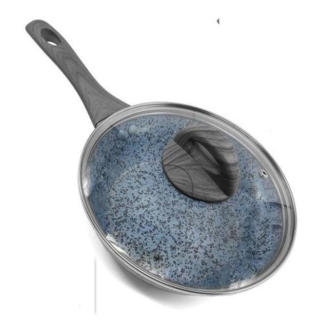 Сковорода литая с крышкой BESSER 10375-24 Granite 24х6,5 см (2200000319098)