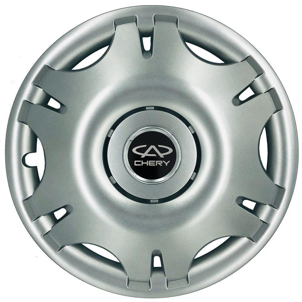 Колпаки SJS 305 с логотипом Chery R15 4 шт. Серебряный (2654557627)