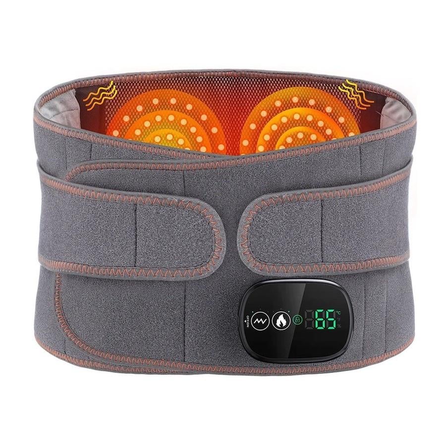 Пояс для массажа электрический с инфракрасным подогревом встроенный аккумулятор сенсорное управление