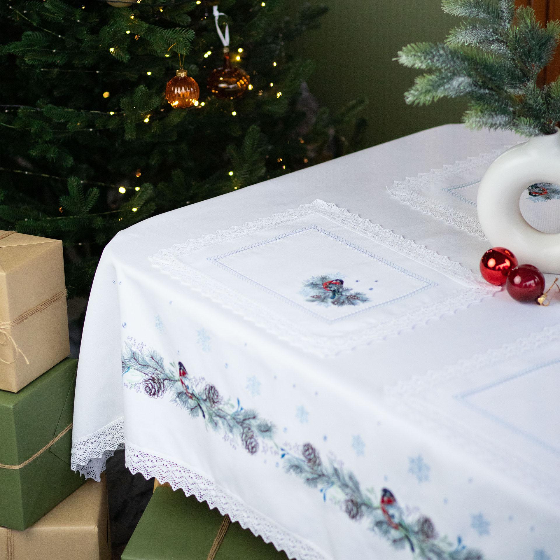 Салфетка новогодняя Едельвіка Снегири 0,38х0,48 м (315-24/09) - фото 2 Салфетка новогодняя Едельвіка Снегири 0,38х0,48 м (315-24/09) - фото 2