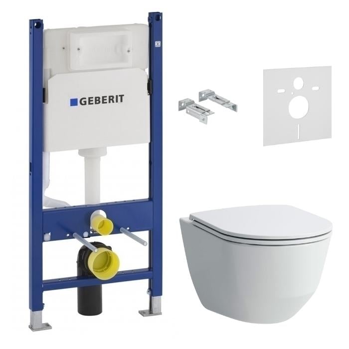 Комплект инсталляции Geberit DUOFIX H8669570000001+458.126.00.1 с унитазом (72013)