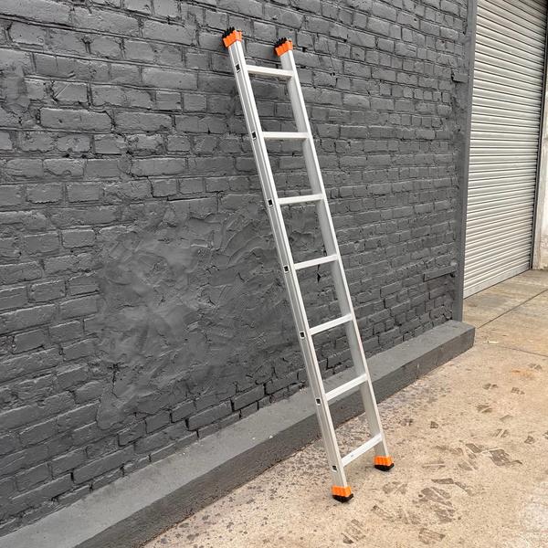 Лестница приставная Техпром на 7 ступенек односекционная алюминиевая - фото 2
