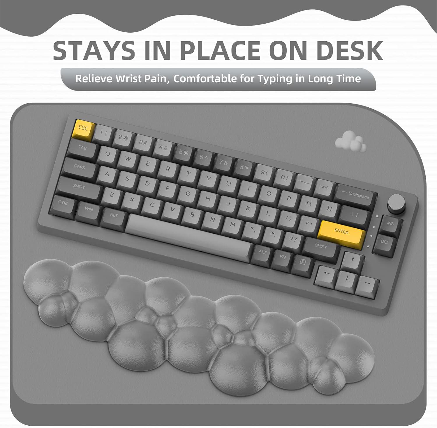 Подставка под запястье для клавиатуры Bubbles Grey - фото 10 Подставка под запястье для клавиатуры Bubbles Grey - фото 10
