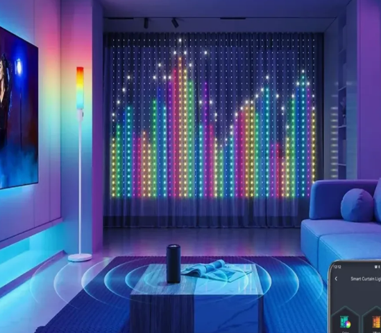 Гірлянда смарт штора керування зі смартфону 2х2 м - фото 3 Гірлянда смарт штора керування зі смартфону 2х2 м - фото 3