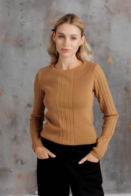 Лонгслив вязаный женский ART KNIT Милана S/M Карамельный (43100)