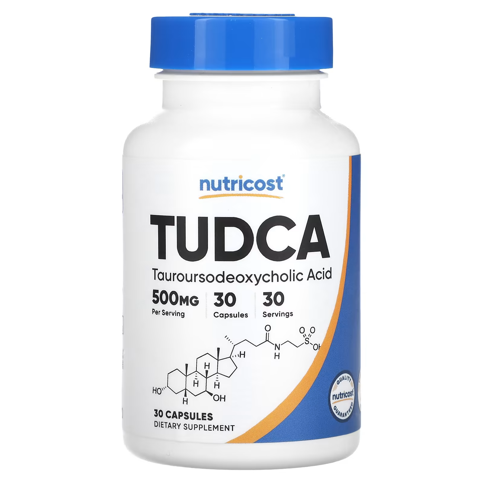 Натуральная добавка Nutricost TUDCA 500 мг Тауроурсодезоксихолевая кислота 30 капс. (24415023)