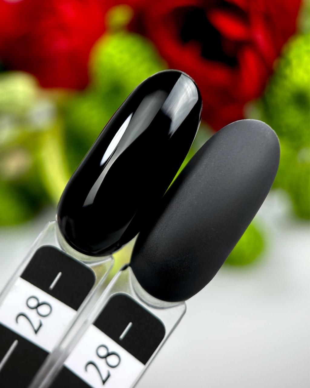Гель-лак Crooz Gel Polish №28 8 мл Черный