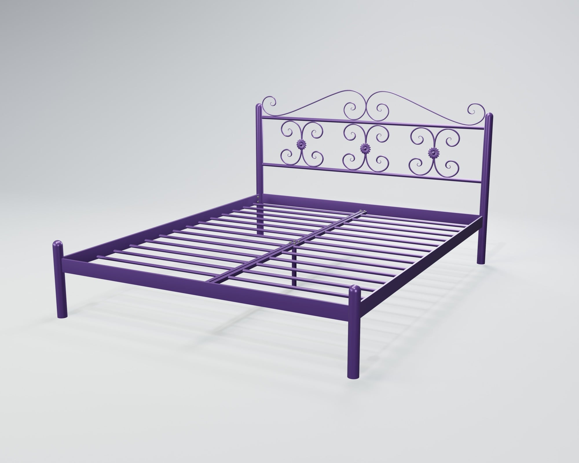 Кровать двуспальная BNB BegoniyaDesign 120х190 см Фиолетовый (r2_ten_0273)