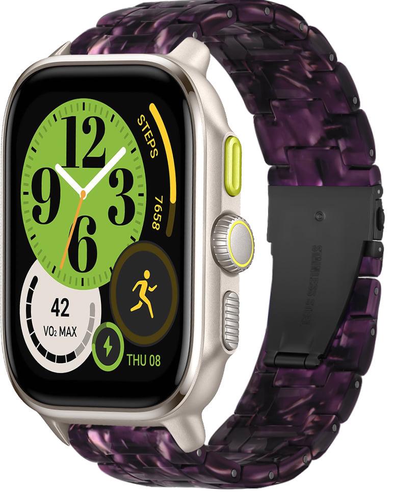 Ремінець зі смоли Resin для смарт-годинника Amazfit Cheetah Square Violet (38542-2F)