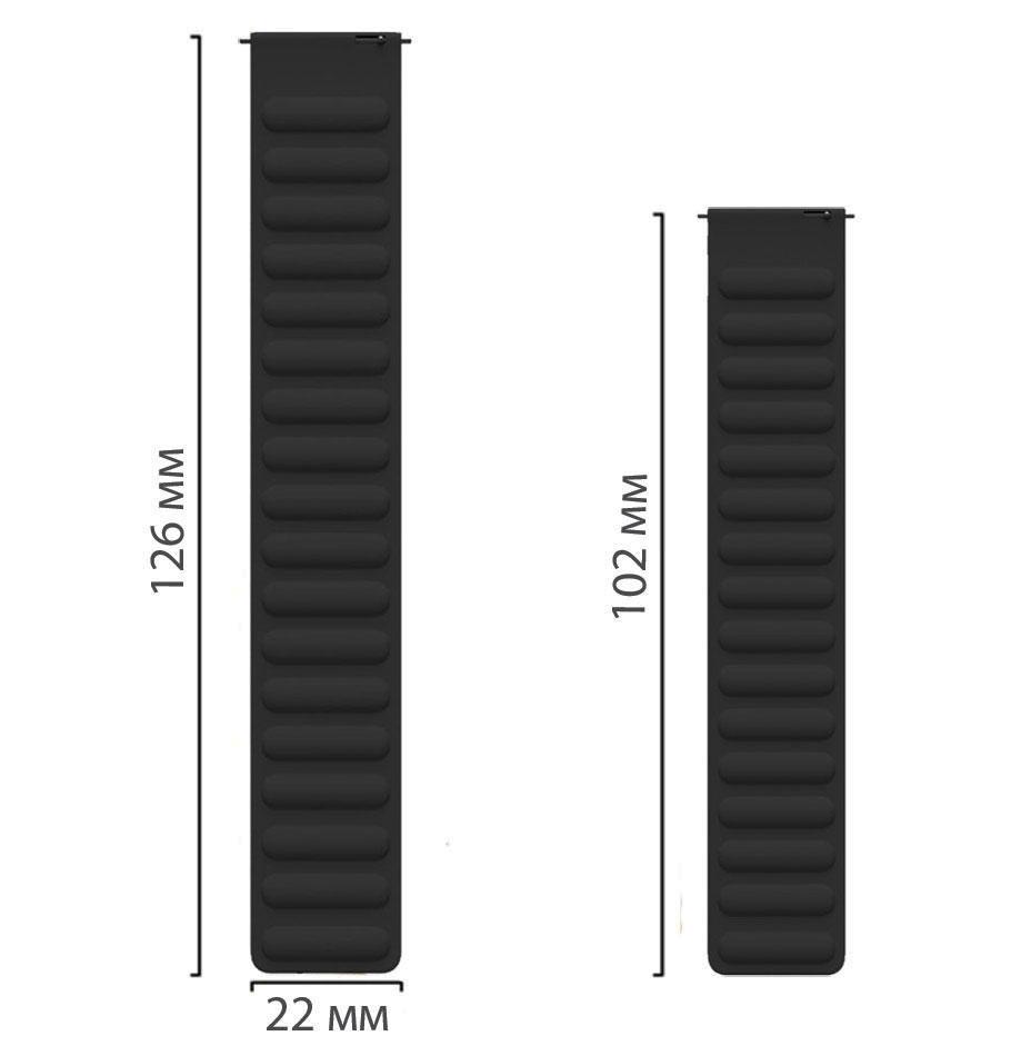 Силиконовый магнитный ремешок Primolux Magnet для часов Samsung Galaxy Watch 46 мм SM-R800 Black - фото 5 Силиконовый магнитный ремешок Primolux Magnet для часов Samsung Galaxy Watch 46 мм SM-R800 Black - фото 5