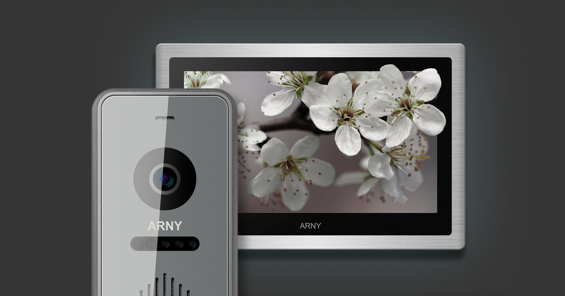 Відеопанель ARNY AVP-NG432 2Mpx з БКЗ і кронштейном 20° Graphite (270660) - фото 2