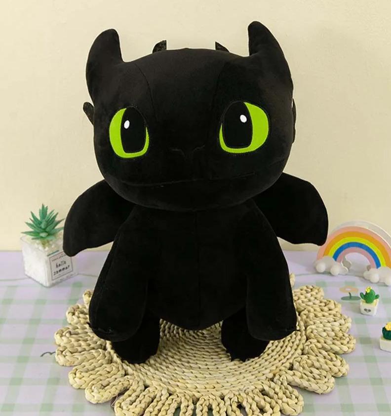 Мягкая игрушка "Как приручить дракона" Беззубик ночная фурия 22 см