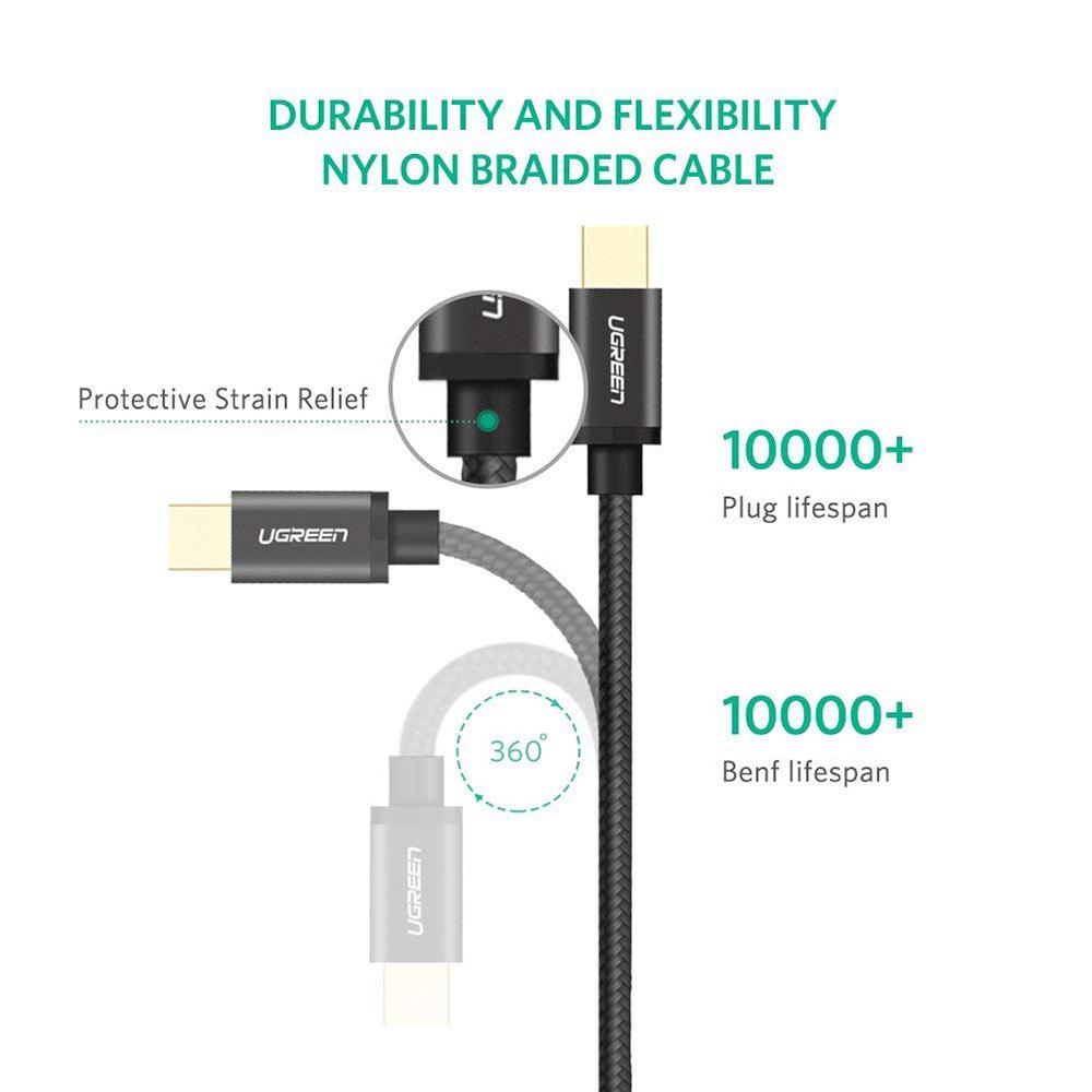 Кабель Ugreen USB Type-C US174 1 м Чорний - фото 7