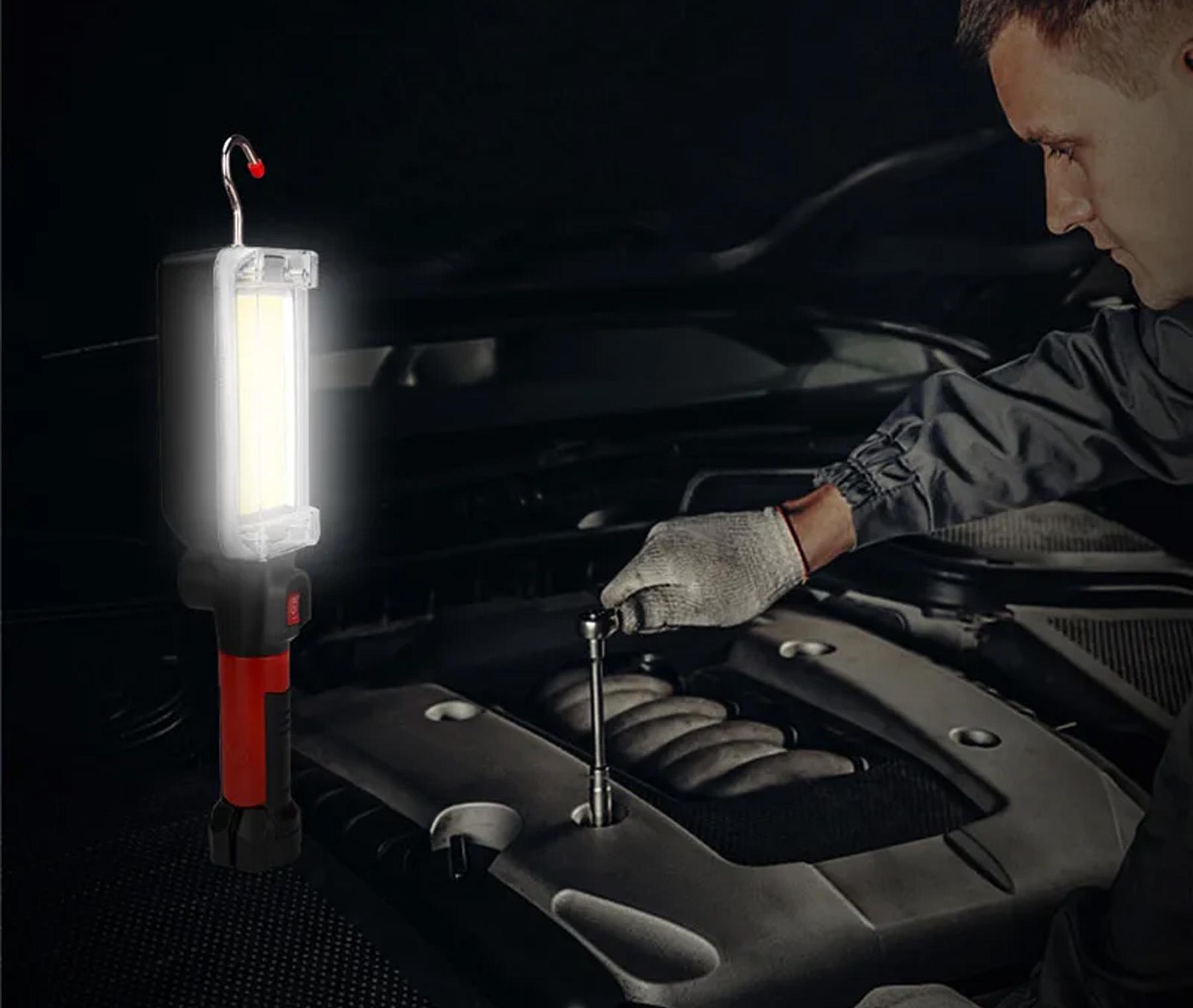 Ліхтар акумуляторний WOW ZJ-8859 COB з магнітом та гачком з USB 20 Вт (234563178) - фото 5 Ліхтар акумуляторний WOW ZJ-8859 COB з магнітом та гачком з USB 20 Вт (234563178) - фото 5