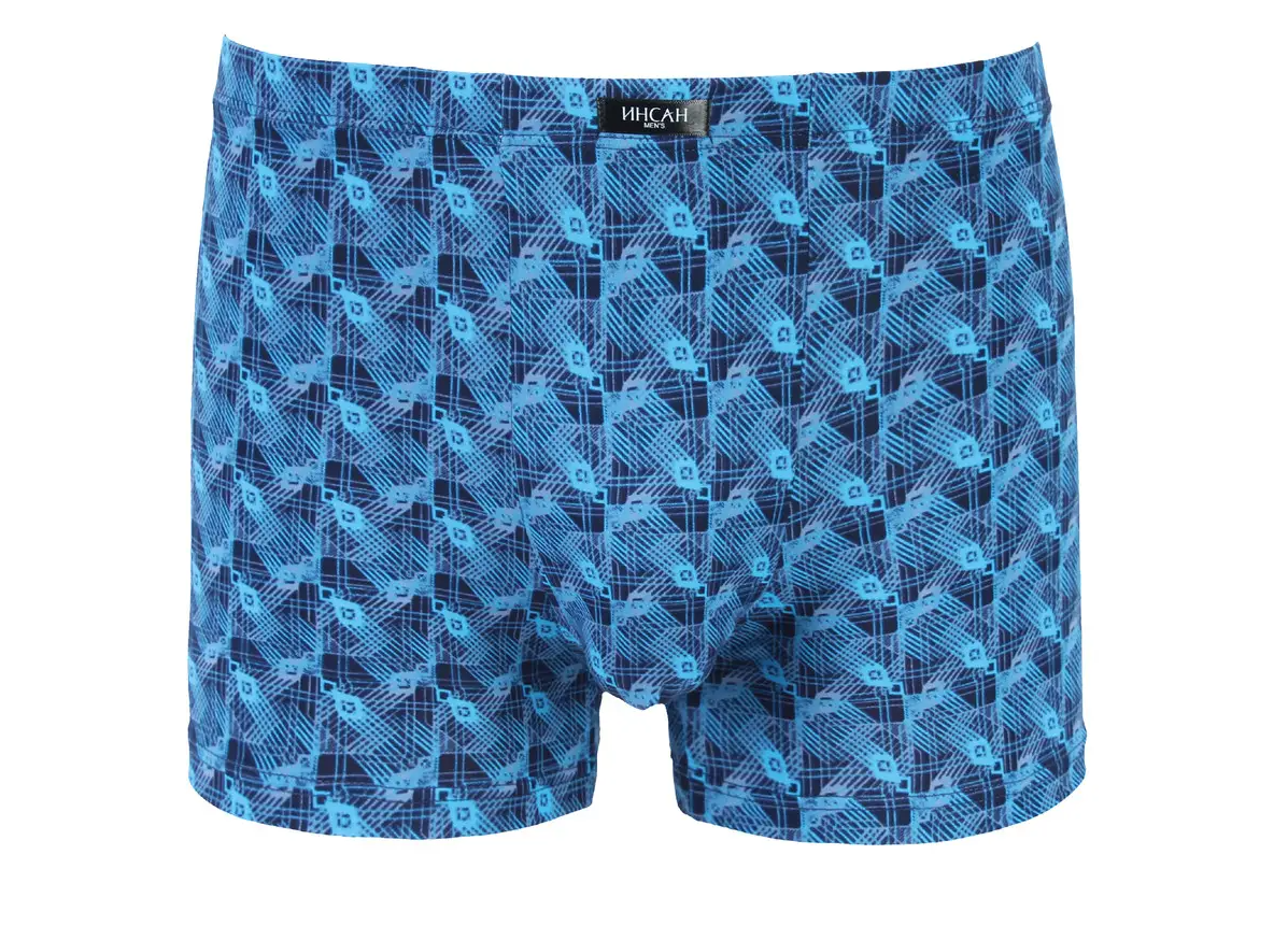 Мужские боксеры Батал стрейчевые Indena Insung 5XL 2 шт. Голубой (INS-18620)
