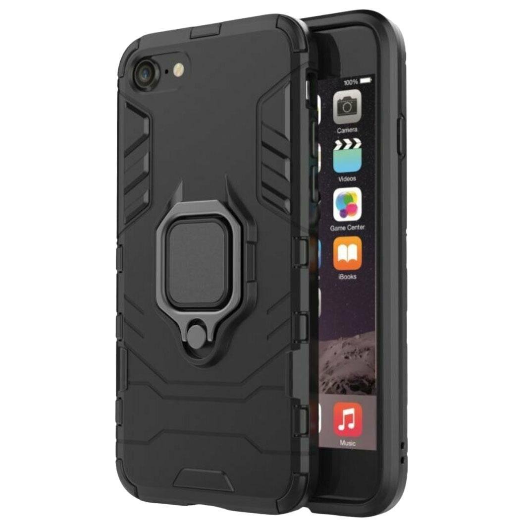 Чехол бампер Primolux Ring Armor для Apple iPhone SE / iPhone SE 2 / iPhone SE 3 - Black