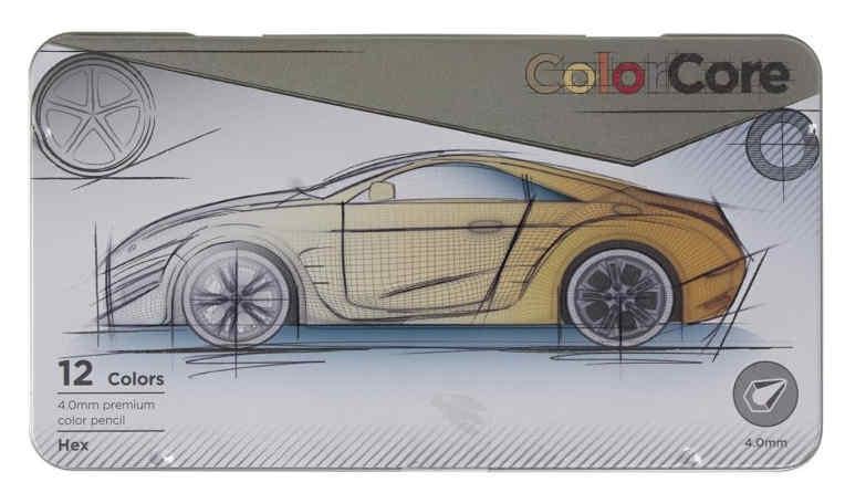 Олівці Marco шестигранні 12 кольорів