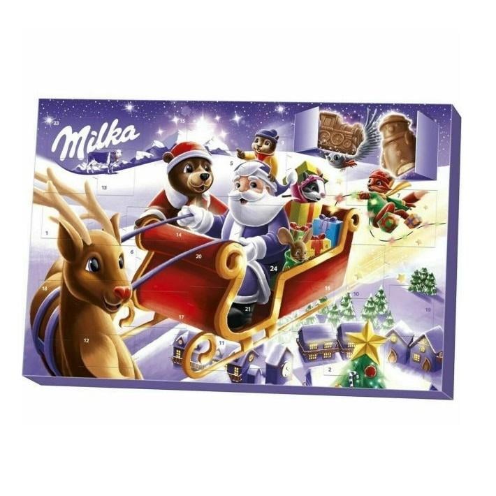 Адвент календарь Milka Рождественский Санта с шоколадными конфетами 200 г