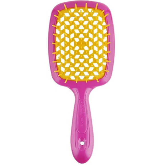 Расческа Janeke Superbrush With Soft Moulded Tips Pink&Yellow (8006060637943)