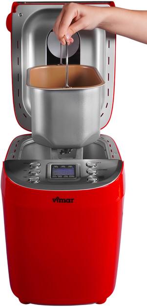 Хлібопічка VIMAR VBM 736 1500 г 850 Вт 15 програм Червоний (3773) - фото 13