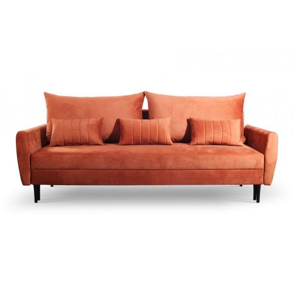 Диван раскладной Perfect Home Frezja натуральное дерево ДСП/ткань Element 09 Кирпичный (49507) - фото 3 Диван раскладной Perfect Home Frezja натуральное дерево ДСП/ткань Element 09 Кирпичный (49507) - фото 3