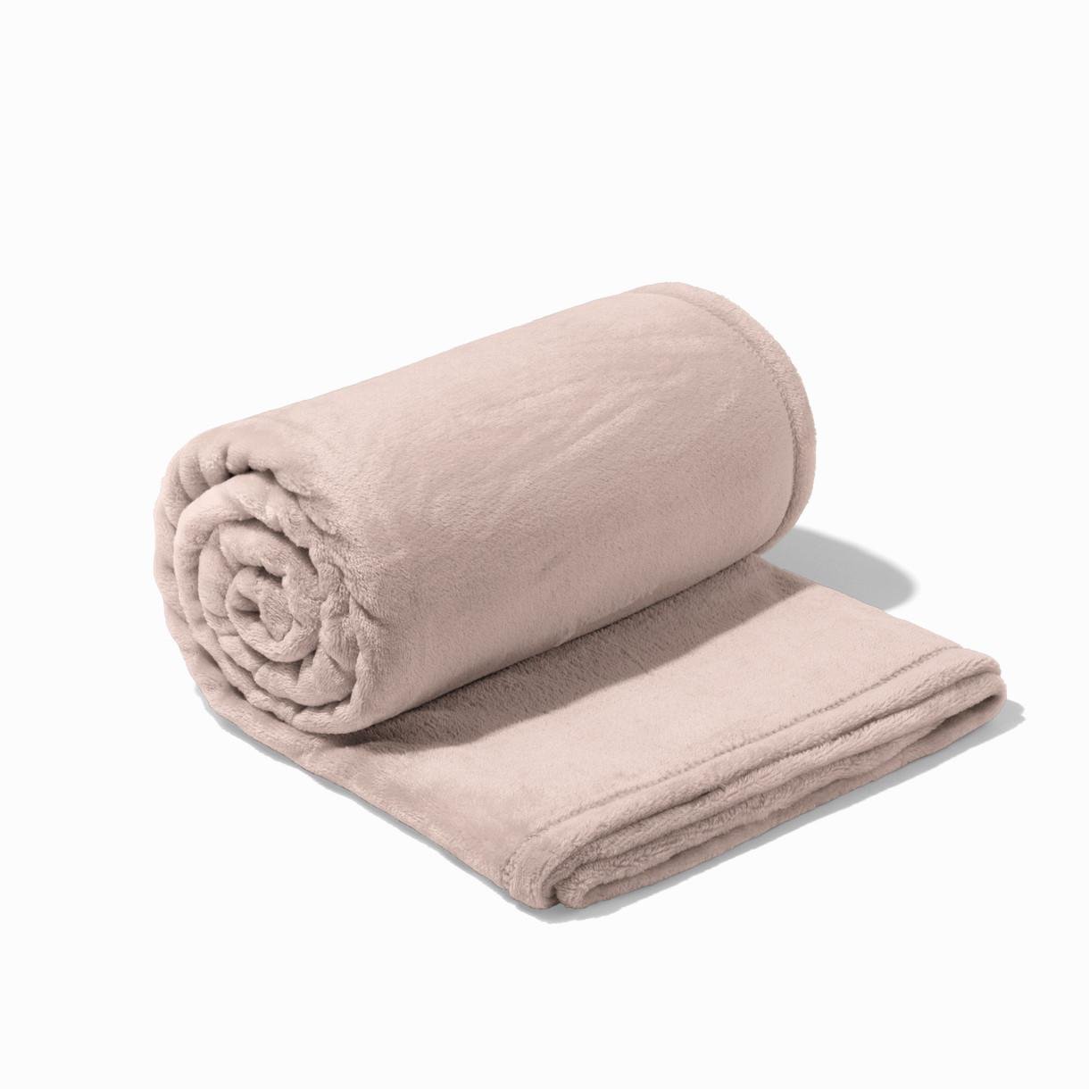 Плед Фланель велсофт евро 200х220 см Бежевый - фото 4 Плед Фланель велсофт евро 200х220 см Бежевый - фото 4