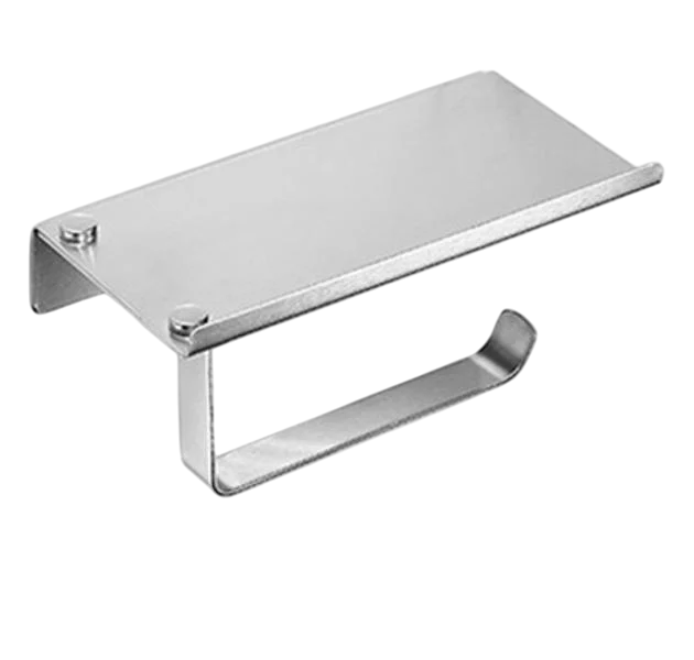 Держатель для туалетной бумаги с полкой Хром (37291)