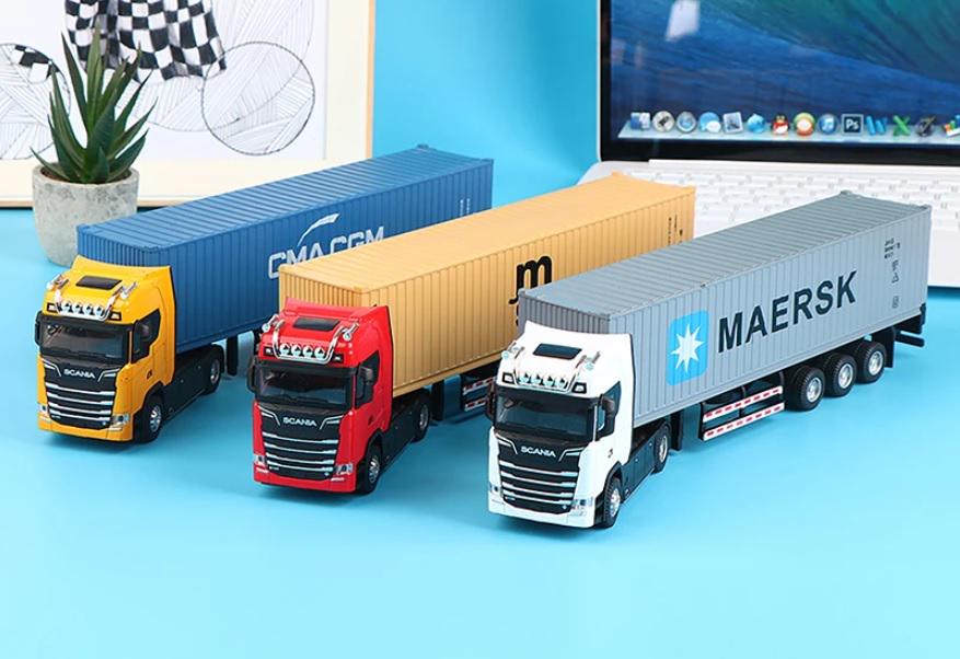 Машинка металлическая контейнеровоз SCANIA (29747375) - фото 4 Машинка металлическая контейнеровоз SCANIA (29747375) - фото 4