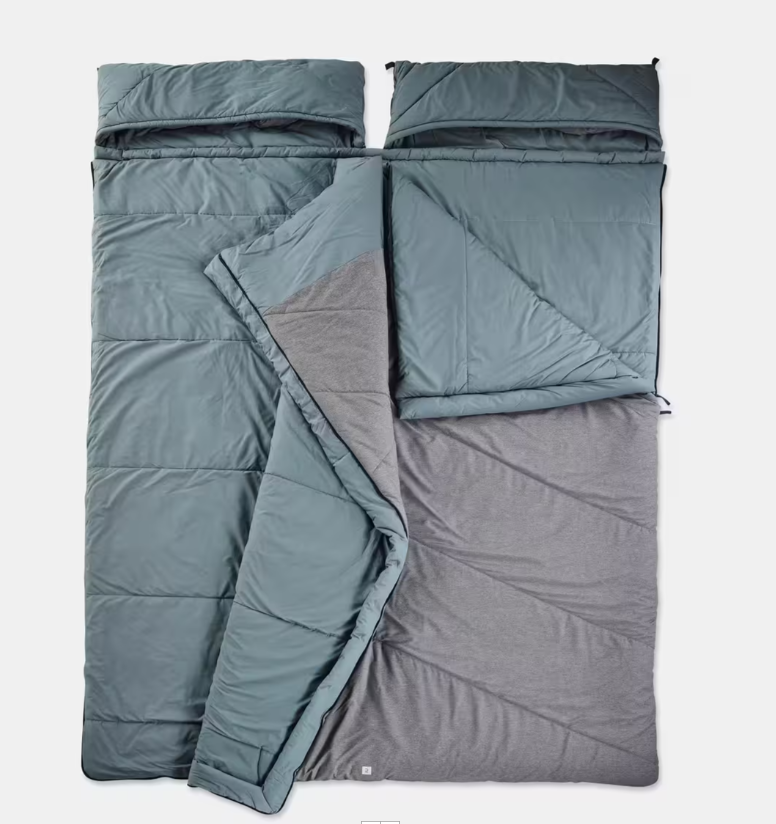 Мішок спальний Quechua для кемпінгу 230x160 см Синій