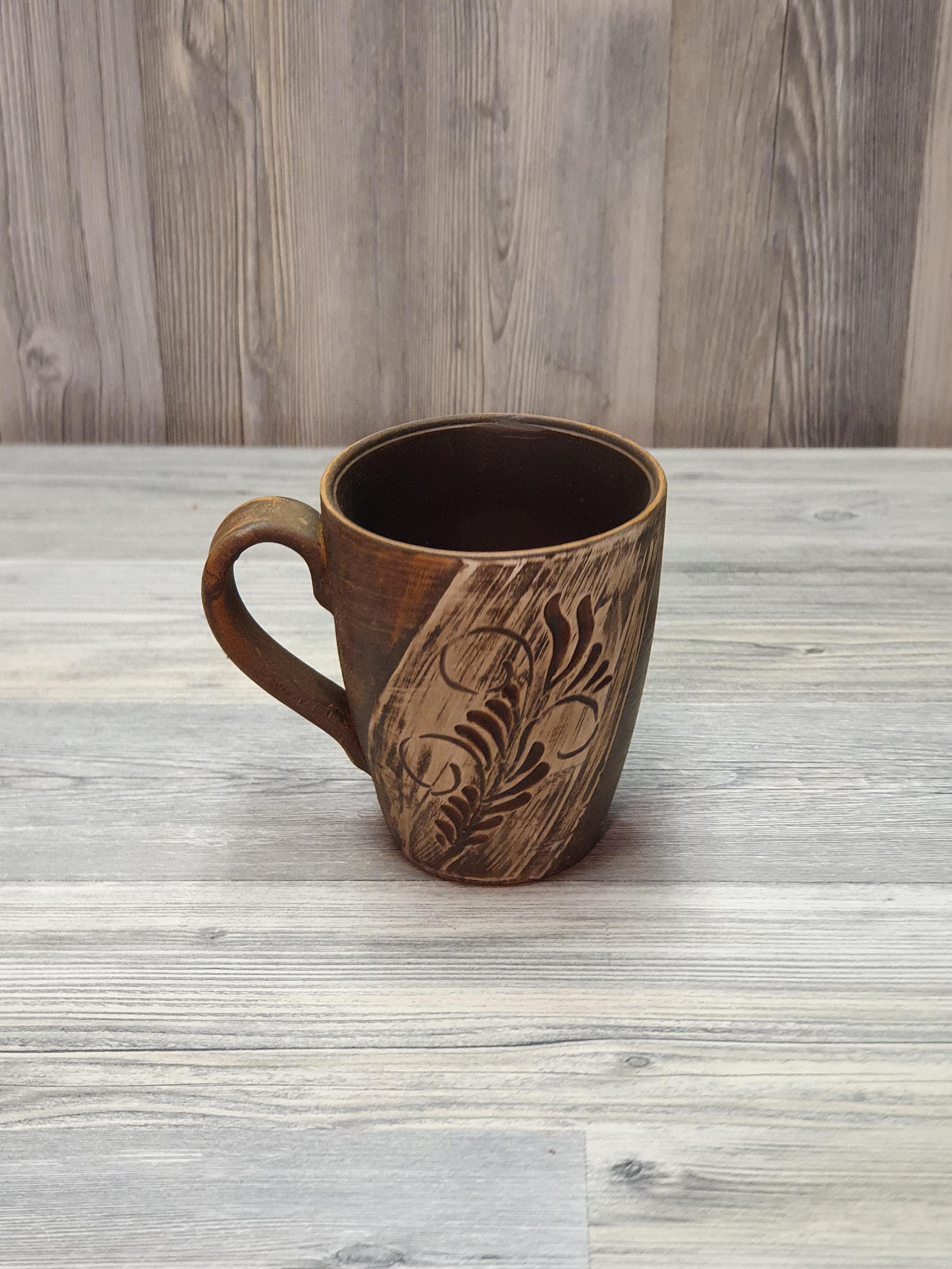 Чашка из красной глины (5189) - фото 4