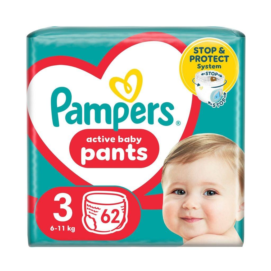 Подгузники-трусики детские Pampers Active Baby Pants р. 3 6-11 кг 62 шт. (PD262535)