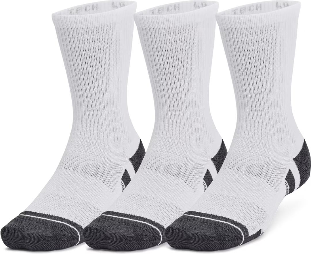 Носки Under Armour PERFORMANCE TECH 3PK CREW 3 пары XL Белый (1379512-100)