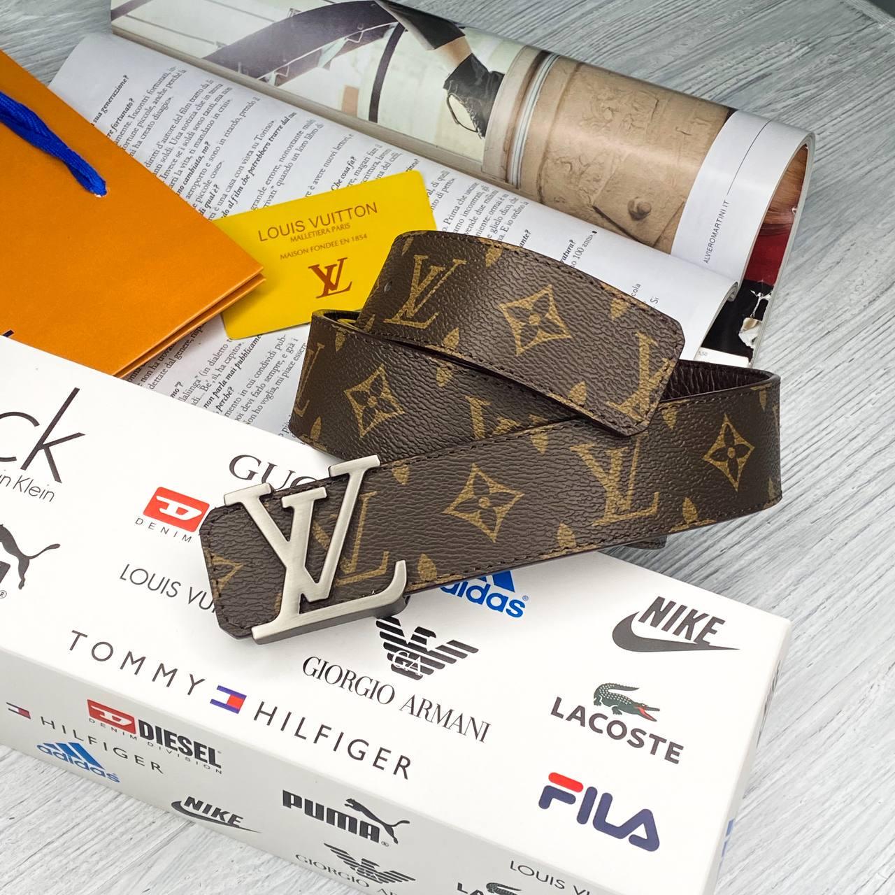 Ремень брендовый мужской кожаный (7010-3 PTR)