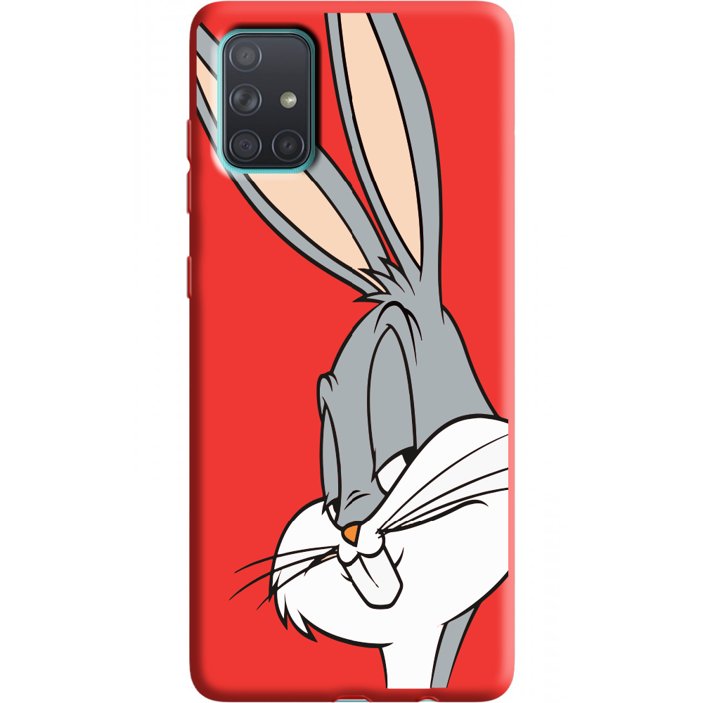 Чохол BoxFace Samsung A715 Galaxy A71 Lucky Rabbit Червоний силікон  (38850-bk81-38949)