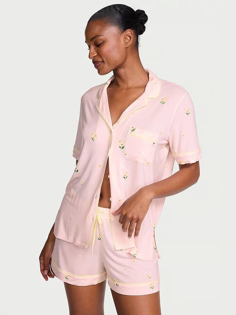 Пижама Victoria's Secret SoSoft Modal Short Pajama Set M Розовый (27226377)