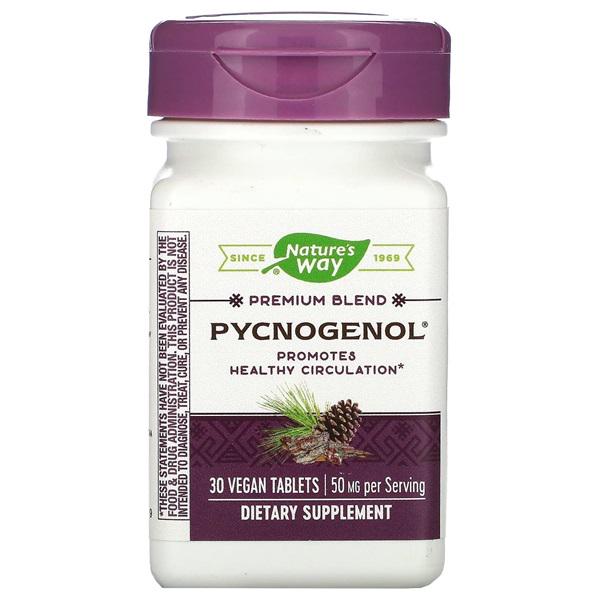 Пикногенол Nature's Way Pycnogenol Pine Bark Extract 50 мг 30 табл. (000002601)