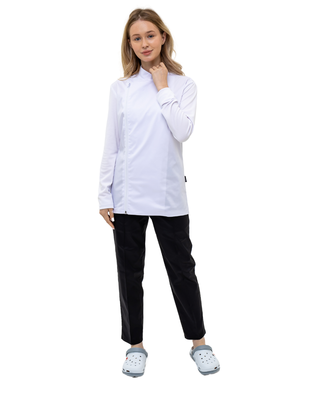 Кітель унісекс кухарський LuxForm на змійці р. 54 Білий (5897) - фото 3 Кітель унісекс кухарський LuxForm на змійці р. 54 Білий (5897) - фото 3