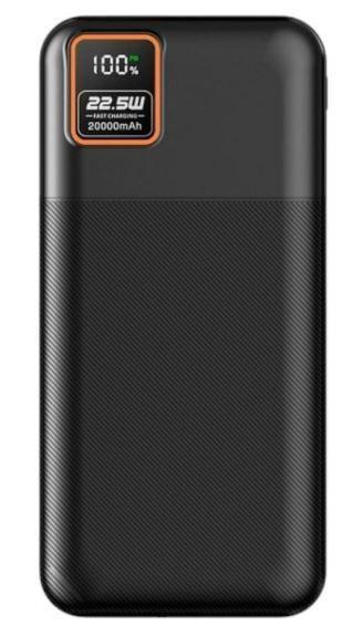 Повербанк с фонариком PROFIT WQ22 20000 mAh 22,5 W + PD20W LED Черный (2456983329)