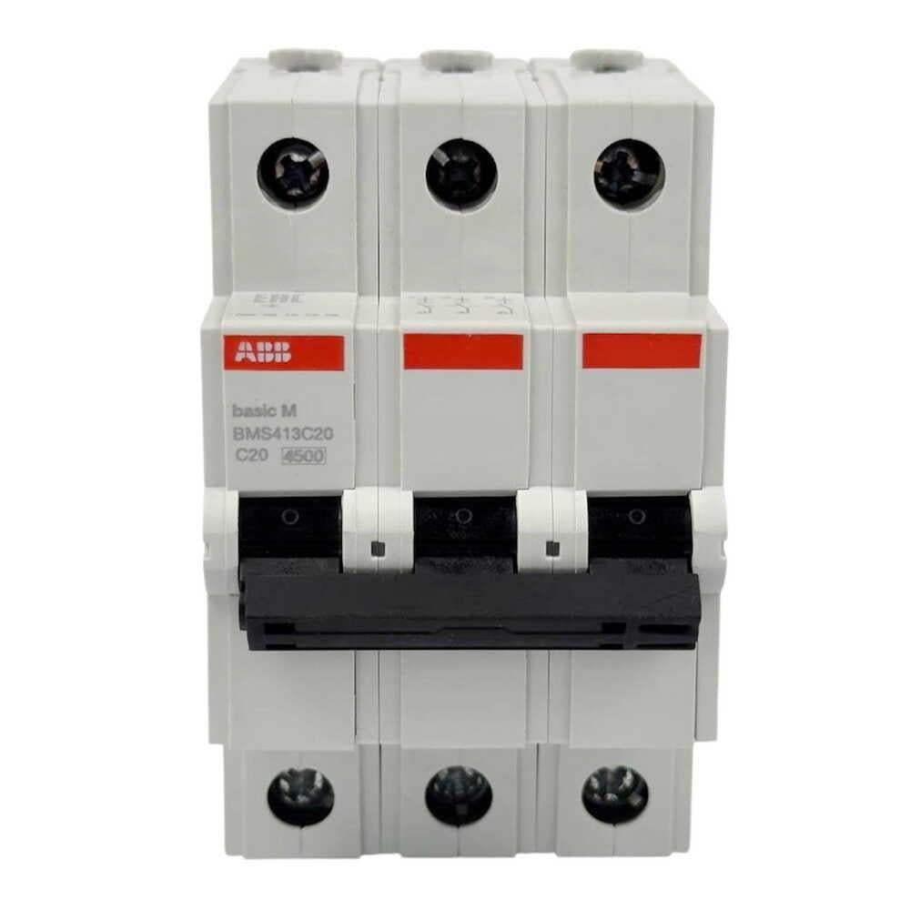 Автоматичний вимикач ABB basic M 3P C20 (2CDS643041R0204)