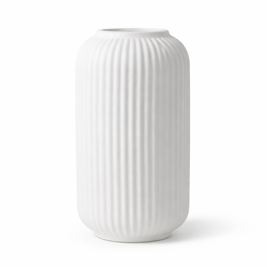 Ваза порцелянова Ardesto Loreto 12,2х21,5 см Білий (AR3817W)