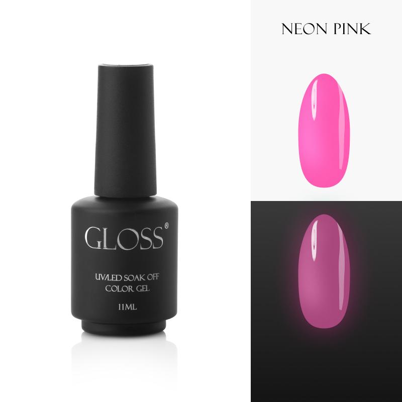 Гель-лак люмінесцентний Elf 11 мл Neon Pink (210806)