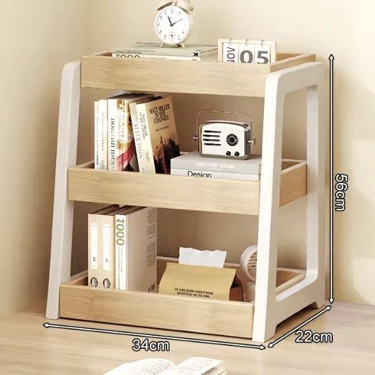 Полка книжная настольная из дерева Лимонтаро Зефир/Бланже (КПА-02412001)