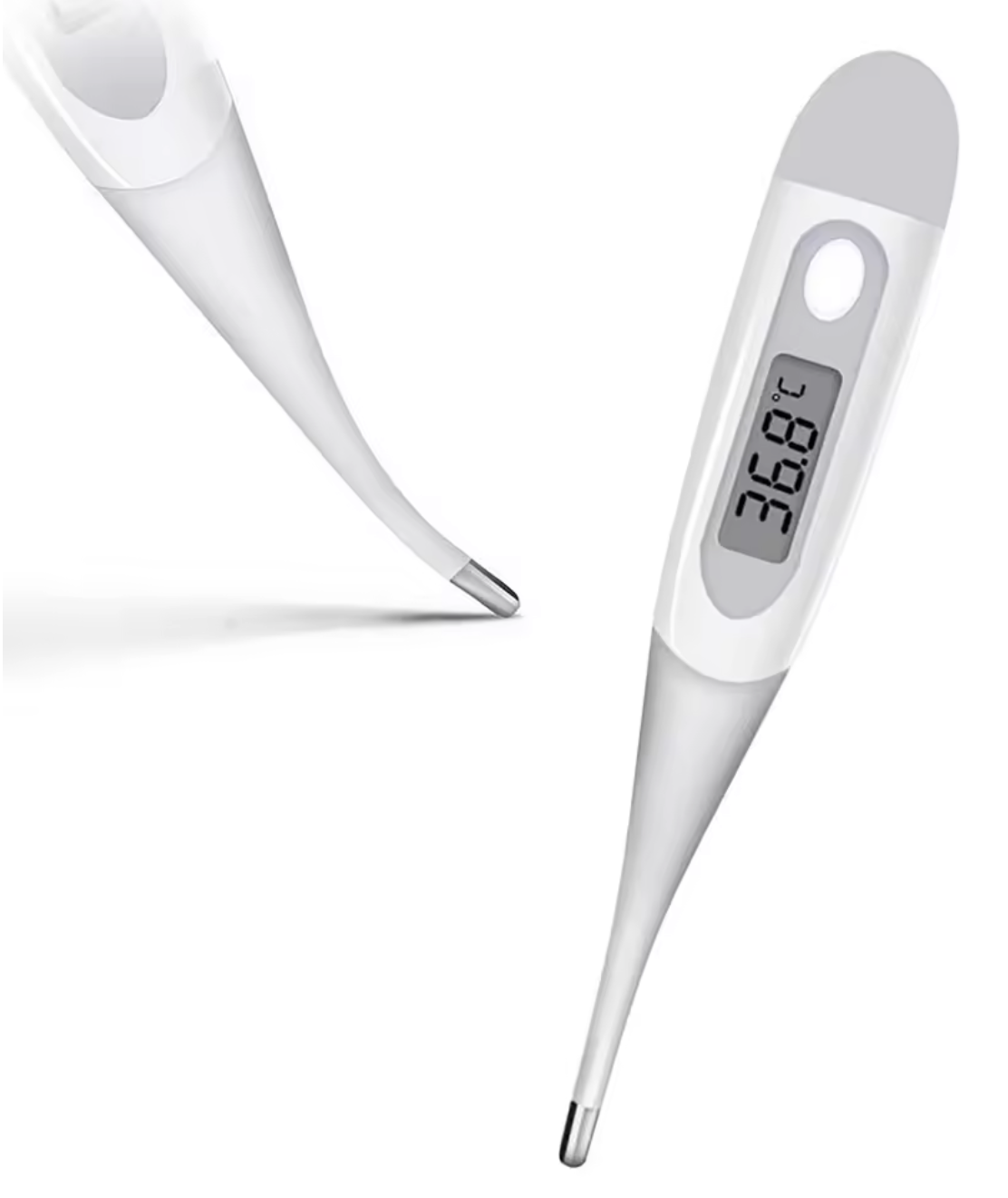 Термометр із гнучким наконечником електронний Сірий - фото 5 Термометр із гнучким наконечником електронний Сірий - фото 5