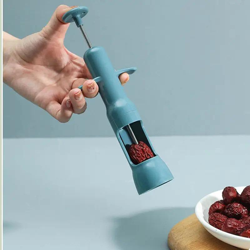 Видавлювач кісточок вишні черешні оливки DATE CORER 15856 Синій (15856) - фото 4