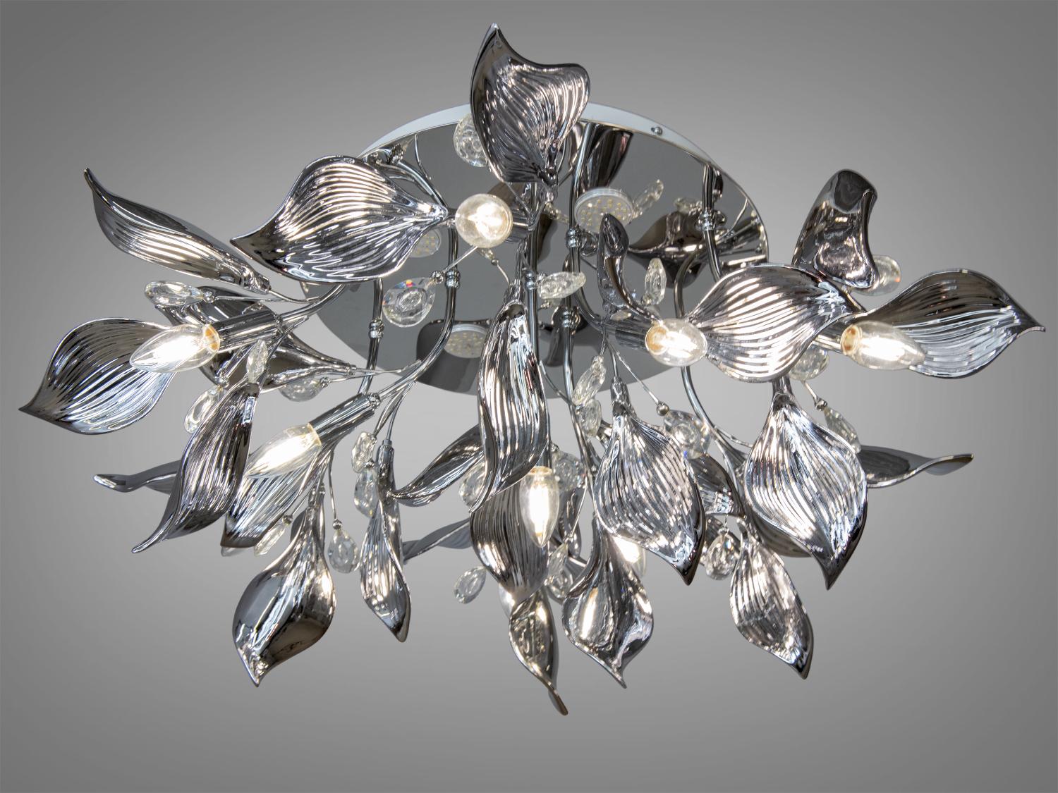 Люстра Loft на 10 ламп (7229-10/4c hr) - фото 3