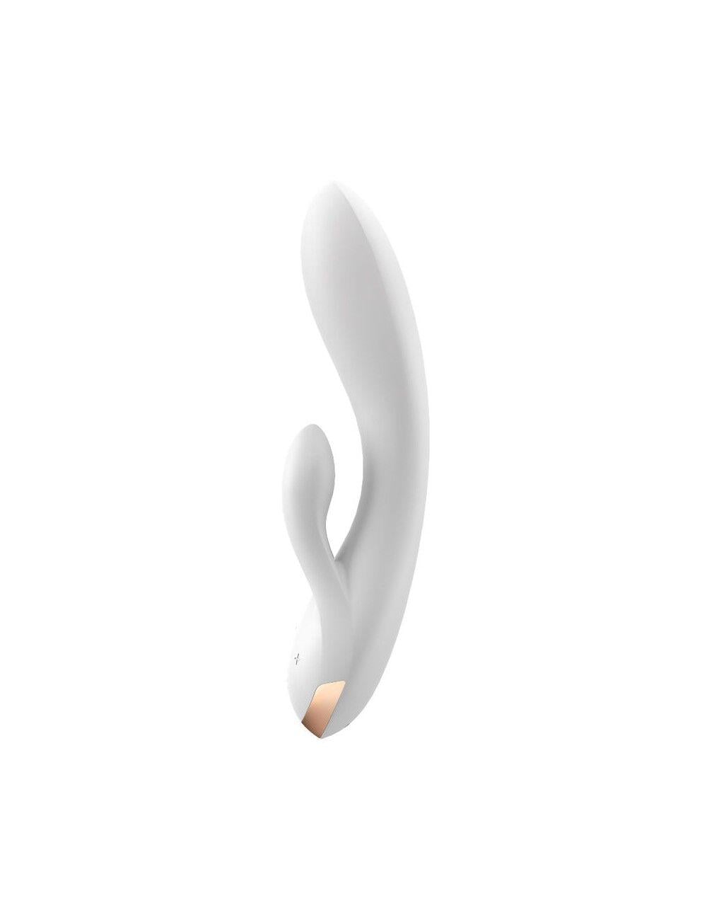 Вибратор-кролик смарт Satisfyer Double Flex с двойным отростком White (SO6095)