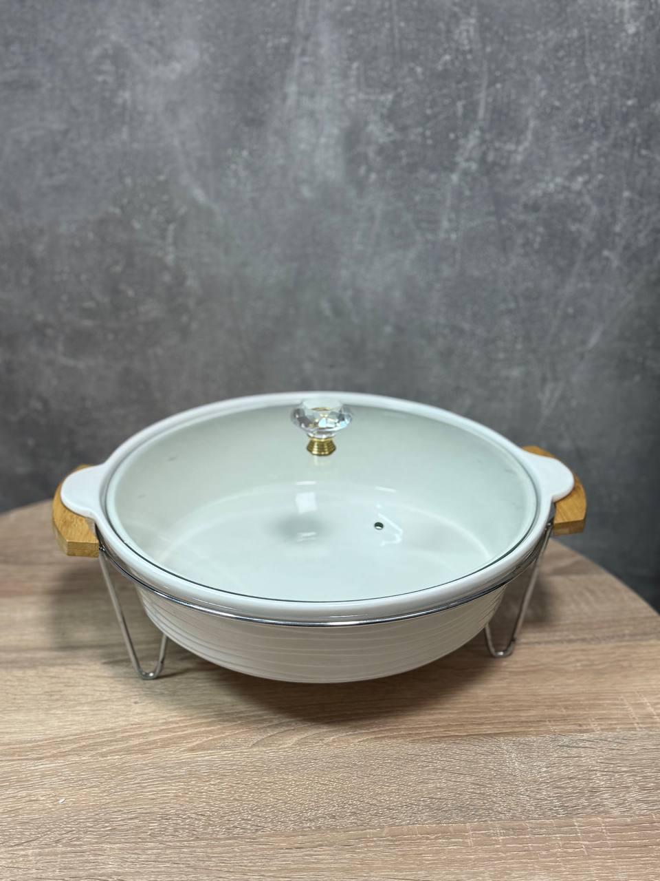 Мармит Lenardi 3368 керамический 2,8л Белый