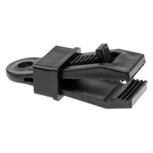 Затискач для тенту крокодил для брезенту з отвором пластик 5 шт. Black (928155) - фото 3 Затискач для тенту крокодил для брезенту з отвором пластик 5 шт. Black (928155) - фото 3