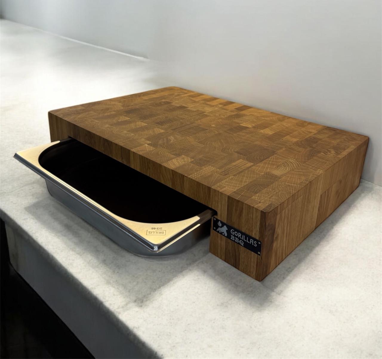 Доска торцевая разделочная Gorillas BBQ дуб с поддоном 500х350х100 мм (DS53) - фото 9 Доска торцевая разделочная Gorillas BBQ дуб с поддоном 500х350х100 мм (DS53) - фото 9